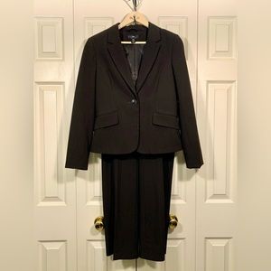 🧳 Complete Dark Brown Pinstripe Suit Pants & Blazer 🧳